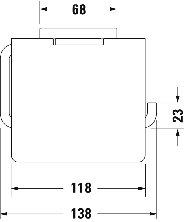 Duravit Karree Paper Holder Art. 0099551000