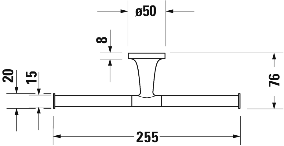 Duravit Starck T Double Paper Holder Art. 0099381000