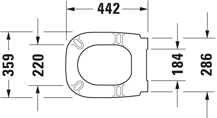 Duravit D-Code Soft Close Seat & Cover Art. 006739