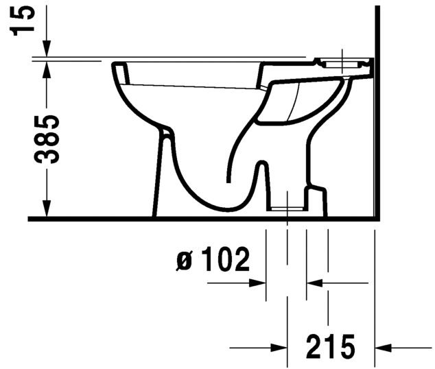 Duravit D-Code Close Coupled WC Art. 21110100002 + 0927100004 + 006739