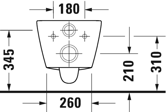 *HygieneGlaze* Duravit D-Neo 'RIMLESS' Wall Hung WC Art. 257709 2000 + 00216900