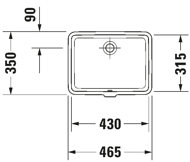 Duravit Vero Under Counter Basin Art. 033043