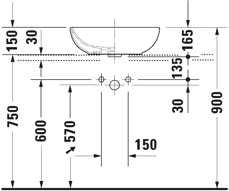 Duravit WashBowl Art. 033550000