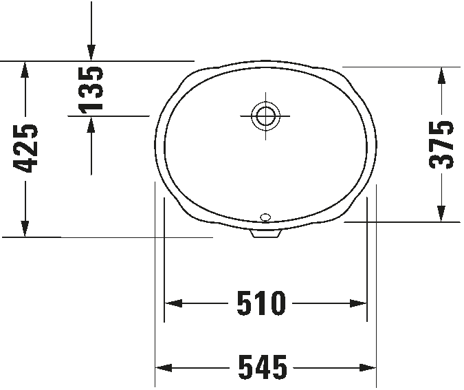 Duravit Santosa Under Counter Basin Art. 0466510000