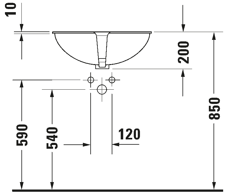 Duravit Santosa Under Counter Basin Art. 0466510000