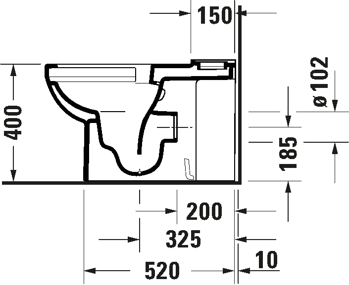 *Hygiene Glaze* Duravit No. 1 Close Coupled WC Art. 21830920002 + 0941100085 + 002079