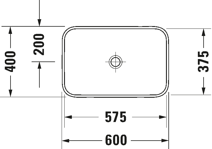 Duravit Happy D.2 Plus Above Counter Basin Art. 235960000