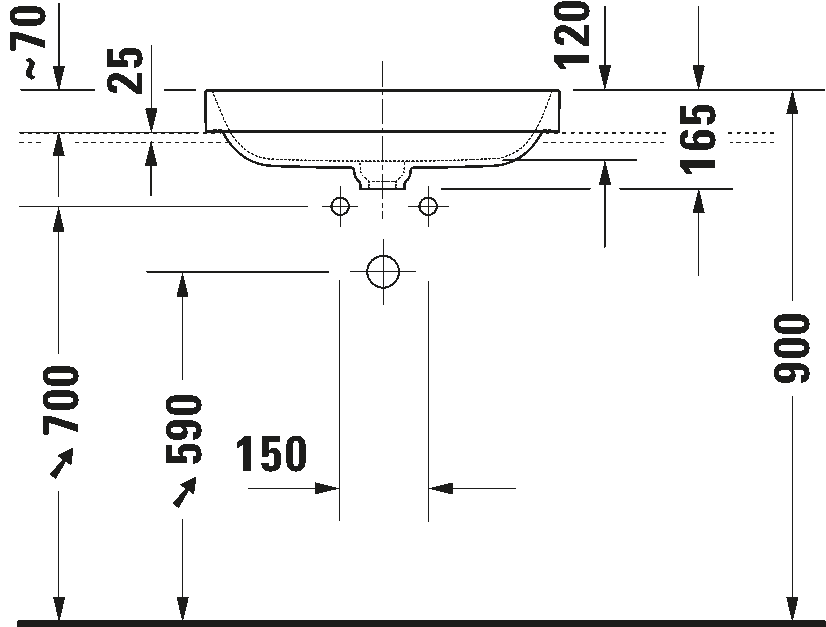 Duravit Happy D.2 Plus Above Counter Basin Art. 235960000