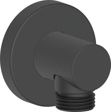 *Matte Black* Duravit Round Wall Outlet Art. UV0630008046