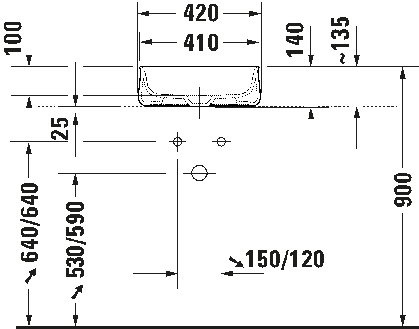 Duravit ZENCHA Above Counter Basin Art. 2373420079