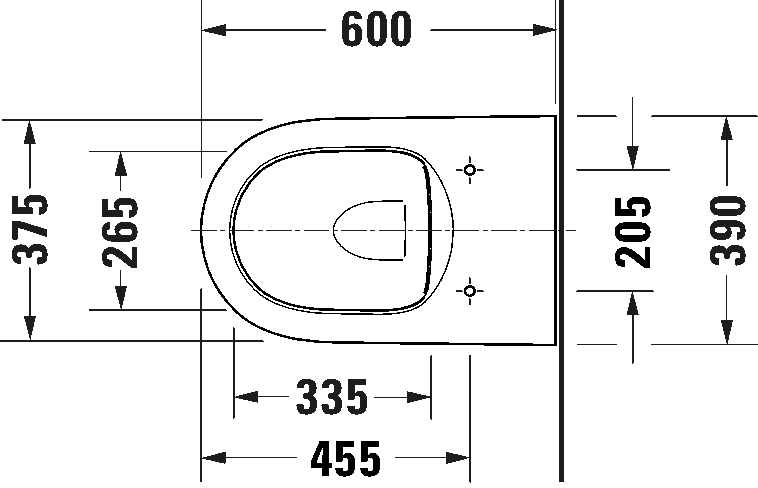Duravit Qatego Back to Wall WC Art. 202009 0000 + 0026890000