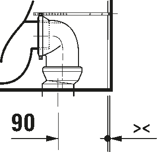 Duravit Qatego Back to Wall WC Art. 202009 0000 + 0026890000