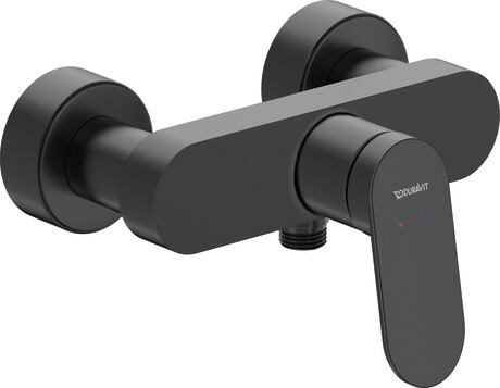 *Matte Black* Duravit WAVE Exposed Shower Mixer Art. WA4230000A46