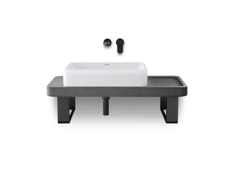 *Matte Black* Duravit WAVE Wall Mounted Basin Mixer Art. WA1070004A46 + GK1900004A00