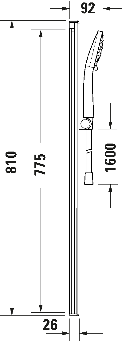 Duravit Shower Set Art. UV0682005