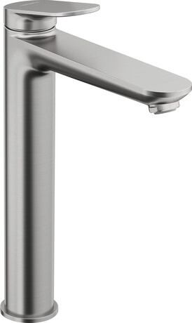 *Brushed Stainless Steel* Duravit WAVE XL Basin Mixer (Smooth Body) Art. WA1040002A70