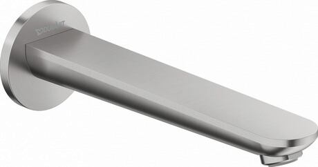 *Brushed Stainless Steel* Duravit Bath Spout 202mm Art. WA5240010A70