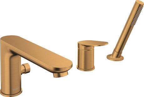 *Brushed Bronze* Duravit 3 Hole Deck Mount Bath Mixer Art. WA5260000A04