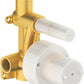 *Brushed Stainless Steel* Duravit WAVE Concealed Bath Mixer 2-Way Art. WA4210006A70 + GK0900003A00