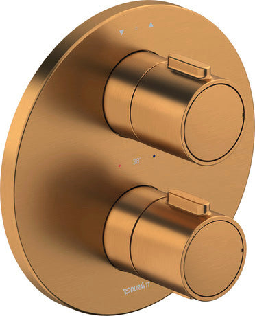 *Brushed Bronze* Duravit WAVE Thermostatic Concealed Bath Mixer 2-Way Art. TH4200006A04 + GK0900004A00