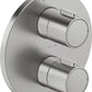 *Brushed Stainless Steel* Duravit WAVE Thermostatic Concealed Bath Mixer 2-Way Art. TH4200006A70 + GK0900004A00