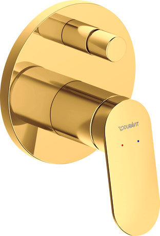 *Polished Gold* Duravit WAVE Concealed Bath Mixer 2-Way Art. WA4210006A34 + GK0900003A00