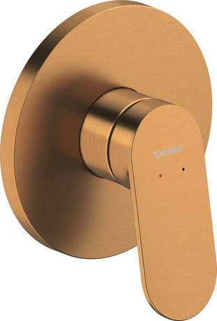 *Brushed Bronze* Duravit WAVE Concealed Shower Mixer Art. WA4210005A04 + GK0900002A00