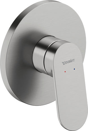 *Brushed Stainless Steel* Duravit WAVE Concealed Shower Mixer Art. WA4210005A70 + GK0900002A00