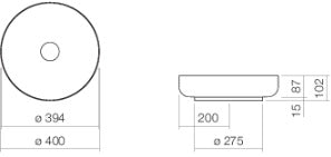 Alape Above Counter Steel Basin Art. 3509000000