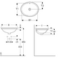 Geberit "Variform" Oval Undercounter Basin Art. 500.748.01.2