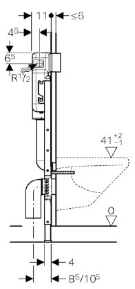 Geberit Duofix Alpha Concealed Cistern Art. 224.187.00.1 (LAST 5 SETS)