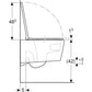 Geberit One Wall Hung TurboFlush WC Art. 500.201.01.1