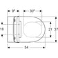 Geberit One Wall Hung TurboFlush WC Art. 500.201.01.1