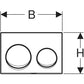 Geberit Alpha 25 Round Flush Actuator Plate Matte Chrome Art. 115.040.46.5