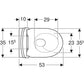 Geberit Acanto Wall Hung TurboFlush WC Art. 502.718.00.1