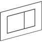 Geberit Sigma40 Flush Actuator Plate Art. 115.629.FW.1 (Brushed Chrome - Easy-to-Clean)