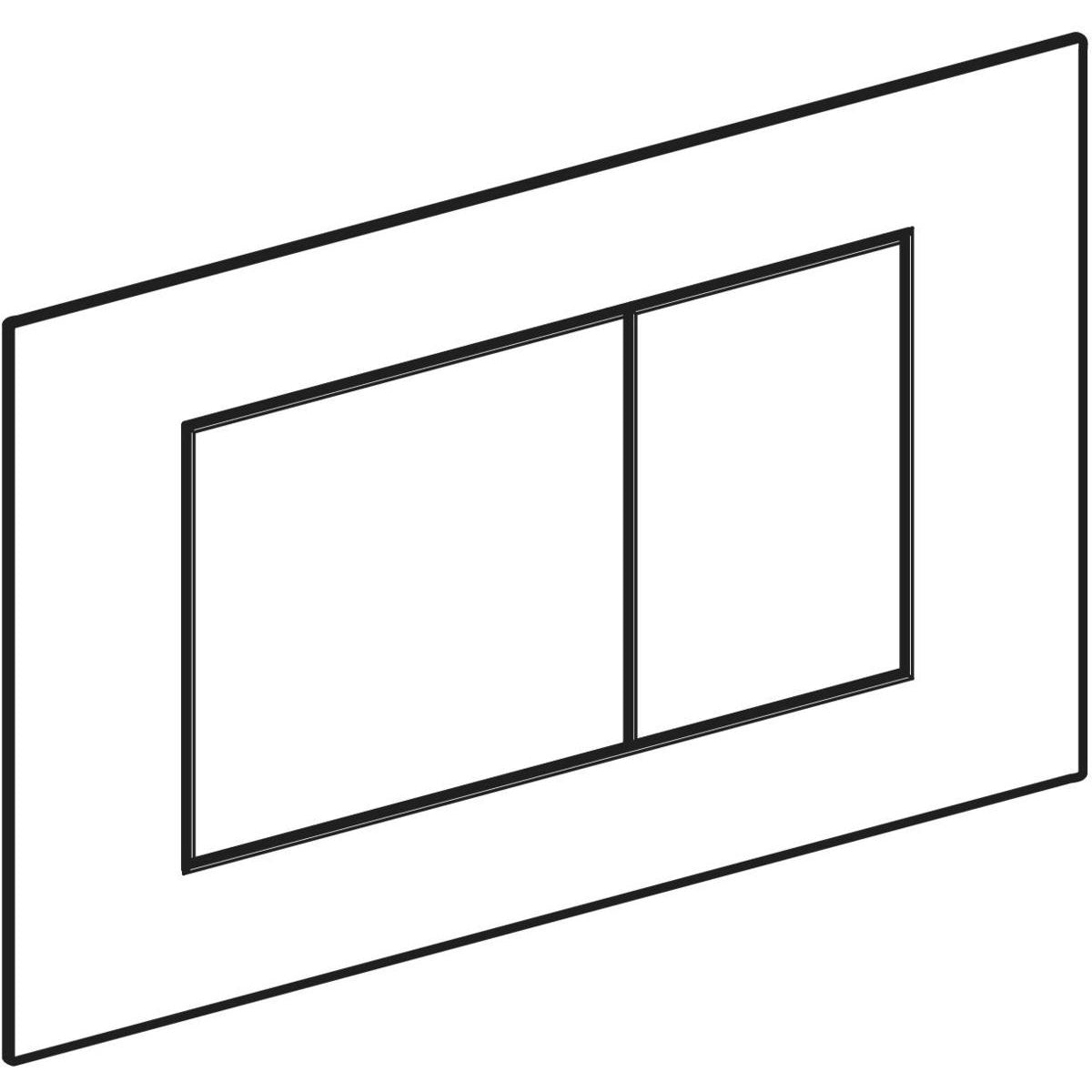 Geberit Sigma40 Flush Actuator Plate Art. 115.629.QD.1 (Brushed Black Chrome- Easy-to-Clean）