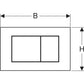 Geberit Sigma40 Flush Actuator Plate Art. 115.629.QD.1 (Brushed Black Chrome- Easy-to-Clean）