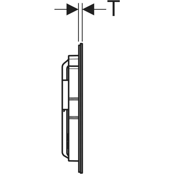 Geberit Sigma40 Flush Actuator Plate Art. 115.629.FW.1 (Brushed Chrome - Easy-to-Clean)
