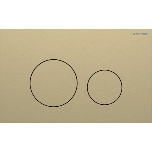 Geberit Sigma40 Flush Actuator Plate Art. 115.628.QF.1 (Brushed Brass Easy-to-Clean)