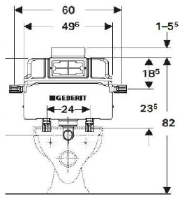 Geberit Alpha Concealed Cistern Art. 224.020.00.1