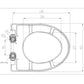 AVA Soft Close Seat Cover (Duravit No.1/ Durastyle Basic/ Kale STIL)