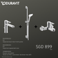 *B2 Shower BUNDLE* Duravit B2 Exposed Bath Mixer Art. B25230000010 + Shower Set Art. UV0680002010 + B2 M Basin Mixer Art. B21020001010