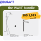 *WAVE BUNDLE* Duravit WAVE Shower System 3 Way Art. WA5280007 + WAVE XL Basin Mixer Art. WA1040002