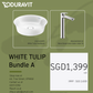 *WHITE TULIP BUNDLE* Duravit Basin 430mm + Duravit WAVE XL Basin Mixer