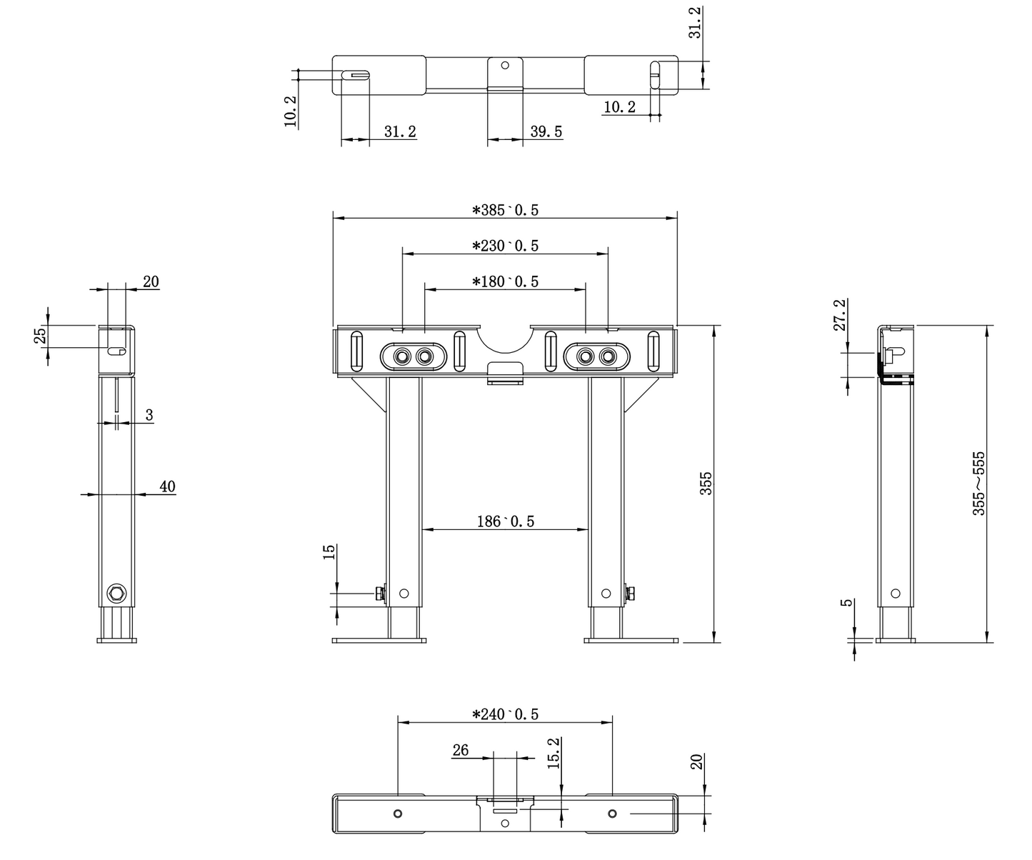 AVA Chair Bracket Art. 9372228