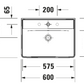 Duravit D-Neo Wall Hung Basin Art. 23666000