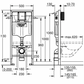 Grohe Rapid SL Element 1.13 M Concealed Cistern Art. 38528001 + 3855800M