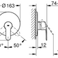 Grohe Eurostyle Single Lever Shower Mixer Trim Art. 19507002 + Art. 33966000
