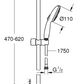 Grohe Tempesta 110 Shower rail set 3 sprays Art. 27794003